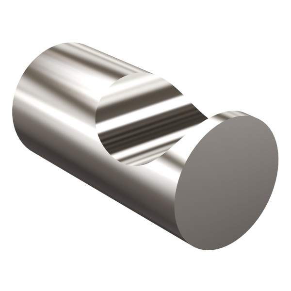 Wieszak pojedynczy z rowkiem długość 4cm ANDEX Norwegian 469SG stal nierdzewna polerowana