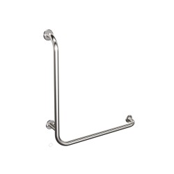 Uchwyt kątowy prawy 60x60cm Ø25 ANDEX Bez Barier 824/P/CC stal nierdzewna polerowana