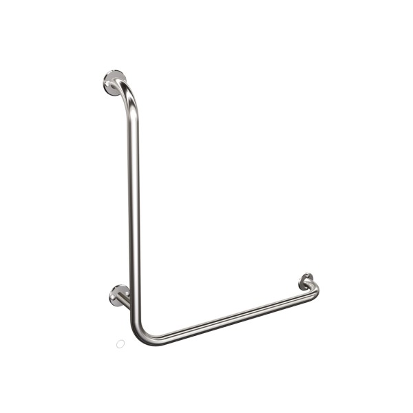 Uchwyt kątowy prawy 60x60cm Ø25 ANDEX Bez Barier 824/P/CC stal nierdzewna polerowana