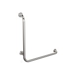 Uchwyt kątowy prawy 60x60cm Ø25 ANDEX Bez Barier 824/P/CC stal nierdzewna polerowana