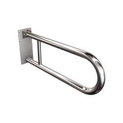 Uchwyt półokrągły Ø32 uchylny 60cm z płytą ANDEX Bez Barier 828CC stal nierdzewna polerowana