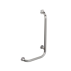 Uchwyt kątowy lewy 60x30cm Ø25 ANDEX Bez Barier 823/L/CC stal nierdzewna polerowana