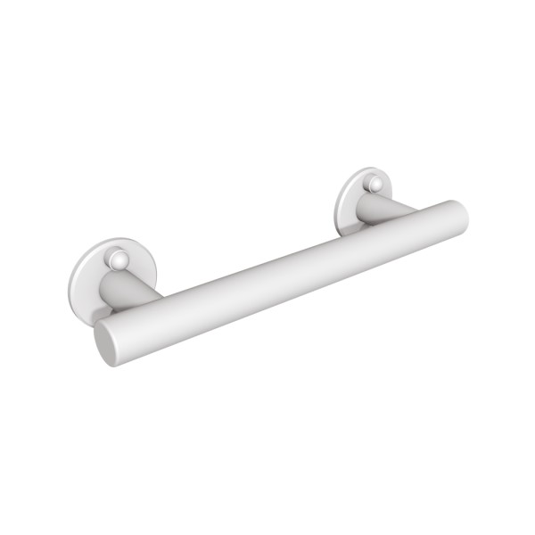 Uchwyt prosty prysznicowy 27cm Ø25 ANDEX Bez Barier 804/270B stal nierdzewna biały