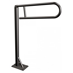 Uchwyt podłogowy uchylny Ø25 ANDEX Bez Barier 811NG stal nierdzewna czarny