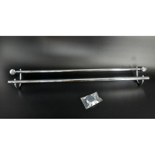 Wieszak 2-u rurkowy 60 cm ANDEX Classic 029/60/CC chrom