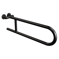 Uchwyt półokrągły Ø25 stały 60cm ANDEX Bez Barier 800NG stal nierdzewna czarny