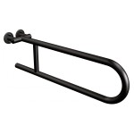 Uchwyt półokrągły Ø25 stały 60cm ANDEX Bez Barier 800NG stal nierdzewna czarny