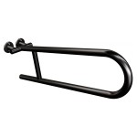 Uchwyt półokrągły Ø25 uchylny 60cm ANDEX Bez Barier 801NG stal nierdzewna czarny