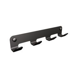 Wieszak 4-hakowy ANDEX Technic 306NG stal nierdzewna czarny