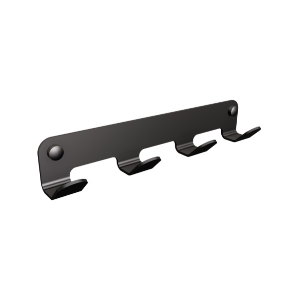Wieszak 4-hakowy ANDEX Technic 306NG stal nierdzewna czarny