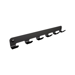 Wieszak 6-hakowy ANDEX Technic 329NG stal nierdzewna czarny