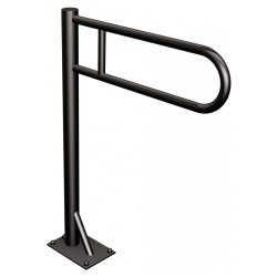 Uchwyt podłogowy stały Ø25 ANDEX Bez Barier 810NG stal nierdzewna czarny